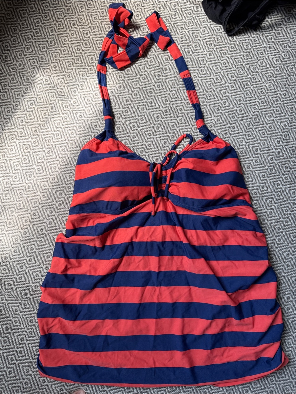 Motherhood Maternity striped halter tankini - Picture 2 of 8